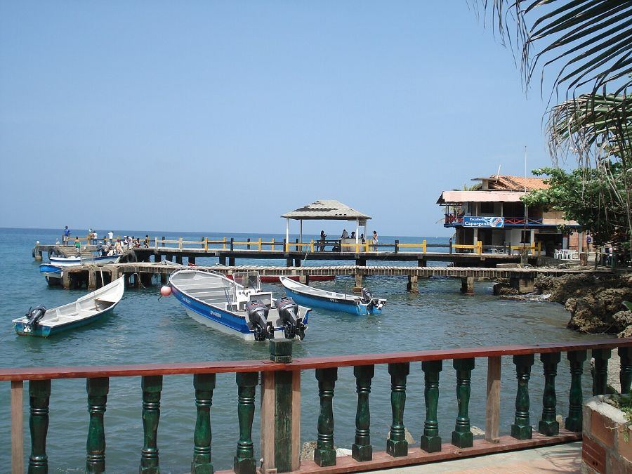 Muelle y lanchas en Capurganá