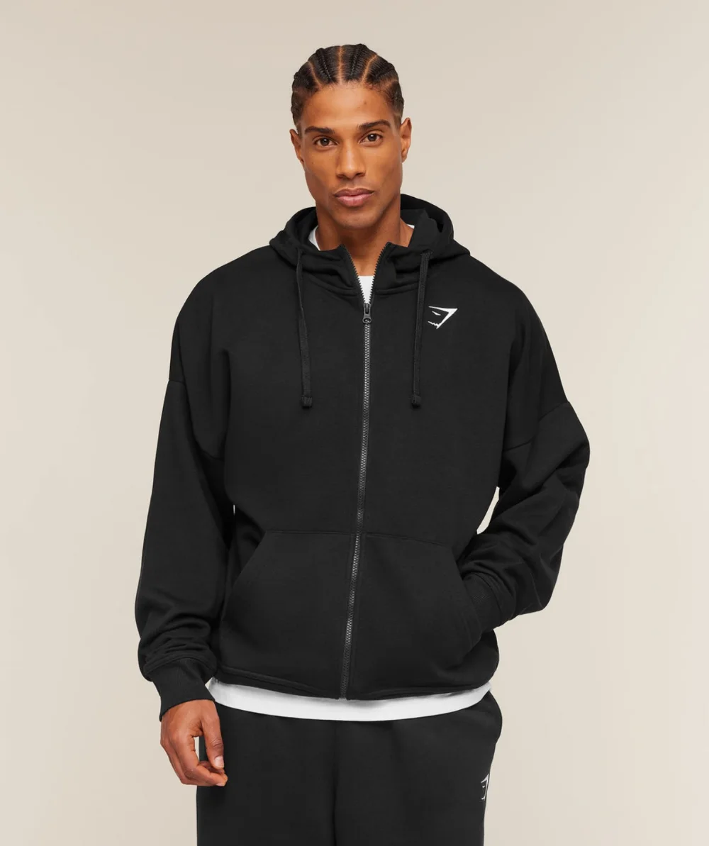 Gymshark Buzo con capucha y cremallera