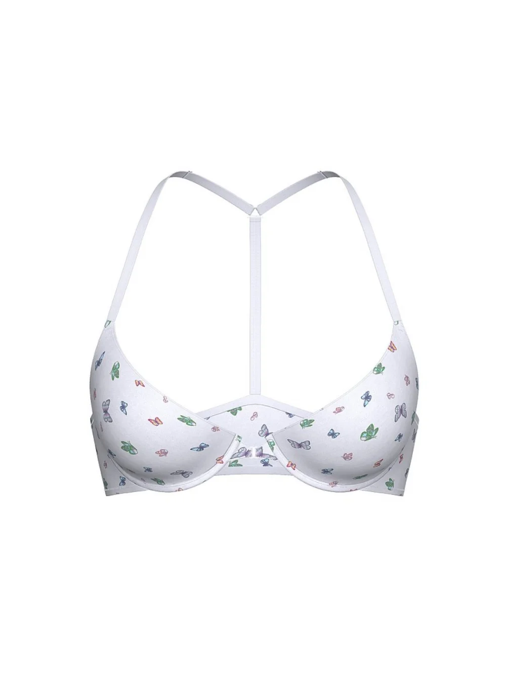 Victoria's Secret Brasier blanco con mariposas